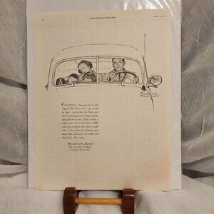 Norman Rockwell Illustration - Mass Mutual Life Advertisement